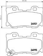 Mintex MDB3050 Rear Brake Pad Set