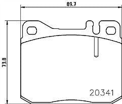 Mintex MDB1180 Front Brake Pad Set fits Mercedes