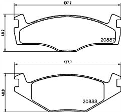 Mintex MDB1793 Front Brake Pad Set