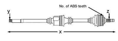 Stahltec DS3964N Drive Shaft fits Peugeot