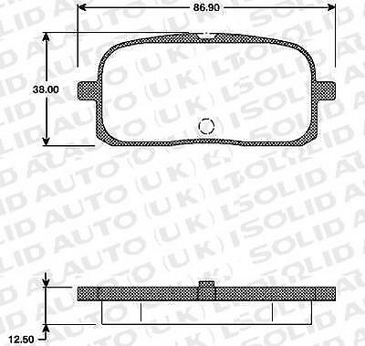 Solid Auto T104096 Front Brake Pad Set
