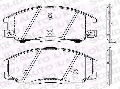Solid Auto H204011 Front Brake Pad Set fits Hyundai