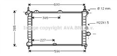 AVA OL2266 Radiator fits Vauxhall Opel