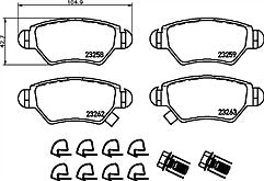 Mintex MDB2130 Rear Brake Pad Set fits Opel Vauxhall