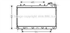 AVA SU2015 Radiator fits Subaru Impreza