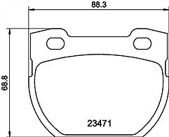 Mintex MDB2579 Rear Brake Pads fits Land Rover Defender 1990-onwards