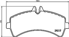 Bosch 0986494122 MDB2805 Rear Brake Pad Set fits Mercedes VW Volkswagon