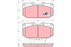 Girling 6110069 Front Brake Pad Set fits Nissan