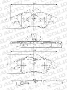 Solid Auto Q104018 Brake Pad Set
