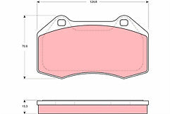 TRW GDB1606 Front Brake Pad Set Fits Renault Megane I II Clio