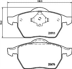 Mintex MDB2689 Front Brake Pad Set fits Audi Seat Skoda VW Volkswagon
