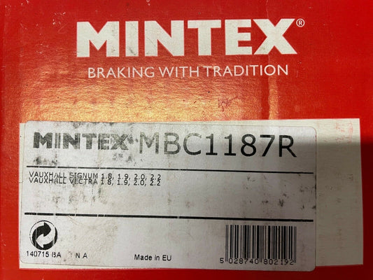 Mintex MBC1187R RX409848A0 Brake Caliper Right Hand Side fits Vauxhall