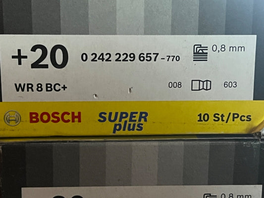 Bosch Spark Plug WR8BC+ 0242229659 Set of 4