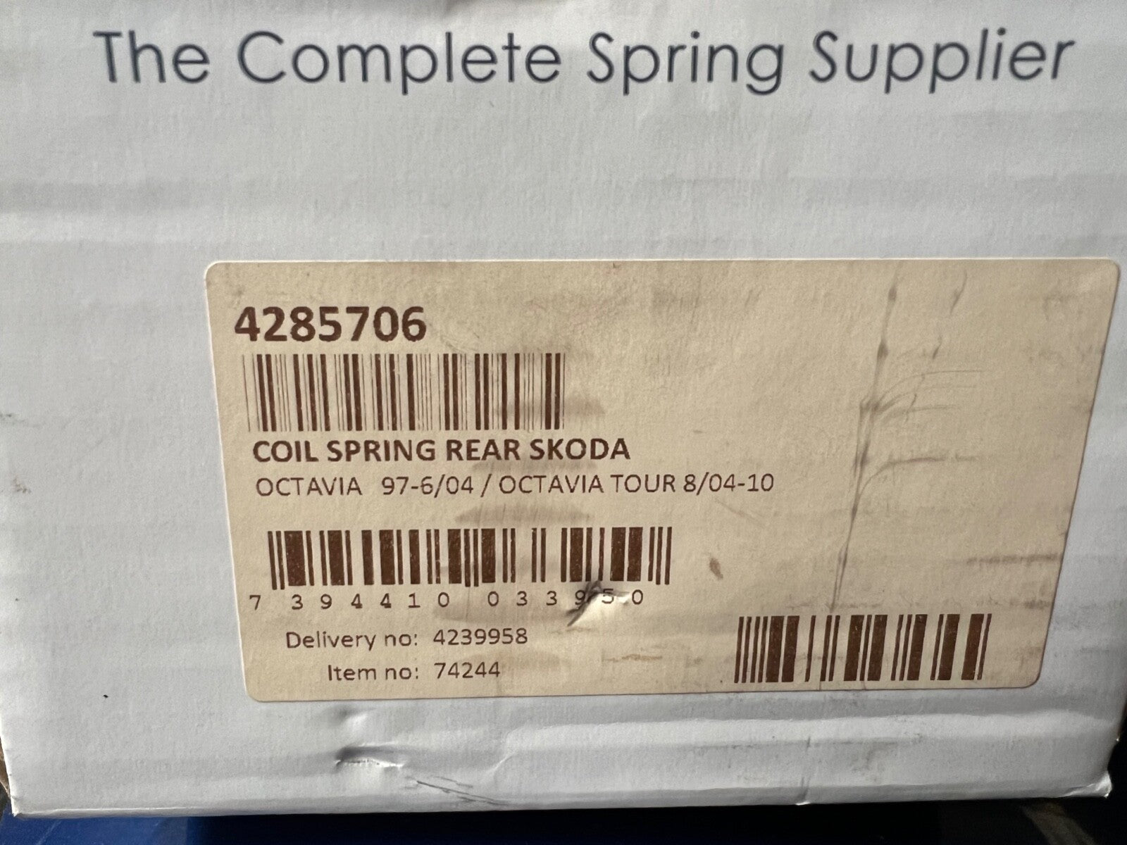 Lesjofors 4285706 Rear Coil Spring fits Skoda Octavia Seat Toledo