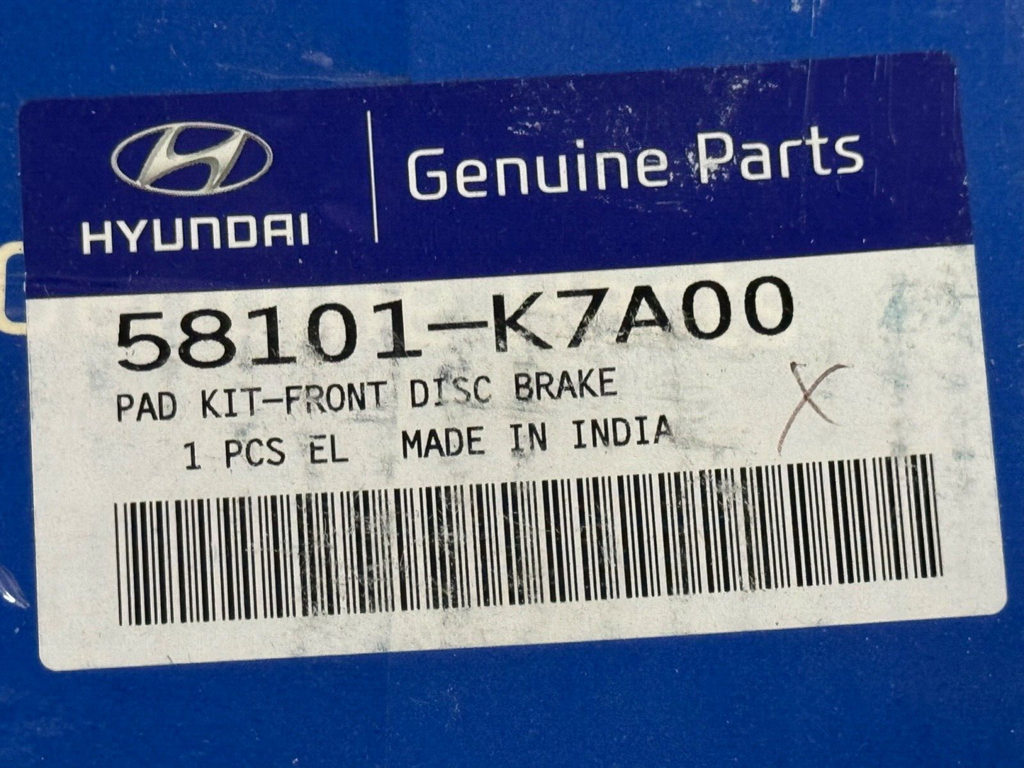 Genuine Hyundai 58101K7A00 Front Brake Pad fits i30 i40 i10 Kona Tucson Kia Ceed