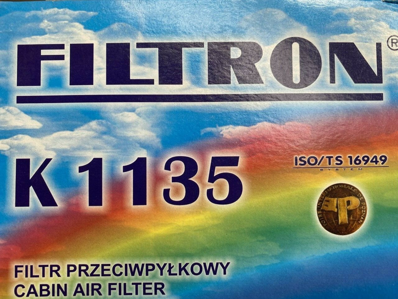 Filtron K1135 Cabin Filter Pollen Filter fits Alfa Romeo fits Fiat