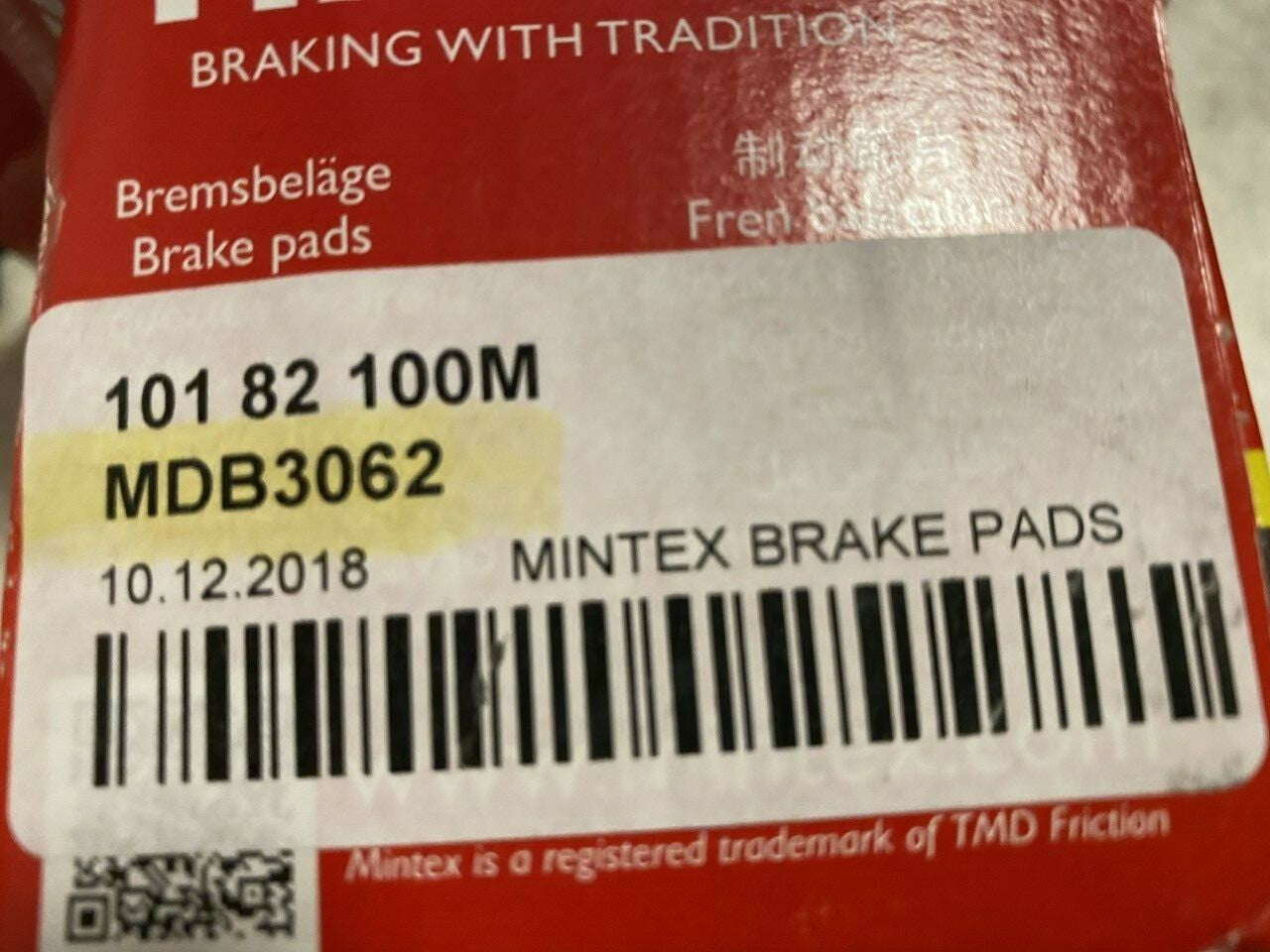 Mintex MDB3062 Brake Pad Set