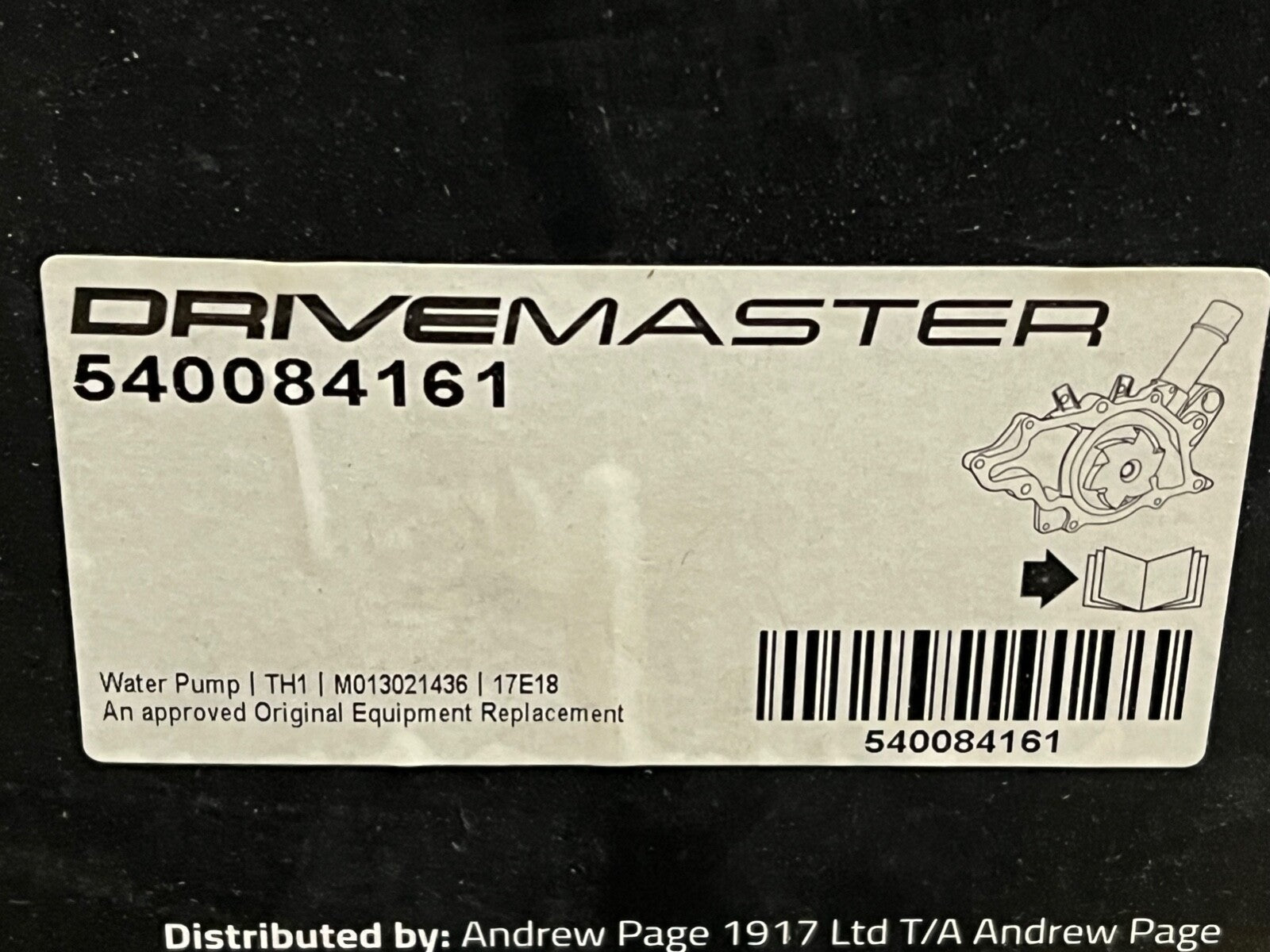 Drivemaster 540084161 Water Pump fits Citroen Relay Ford Transit Peugeot Boxer