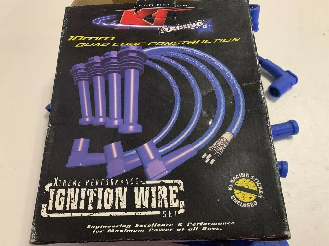 KN024 10mm Quad Core Racing Ignition Leads K1 Racing