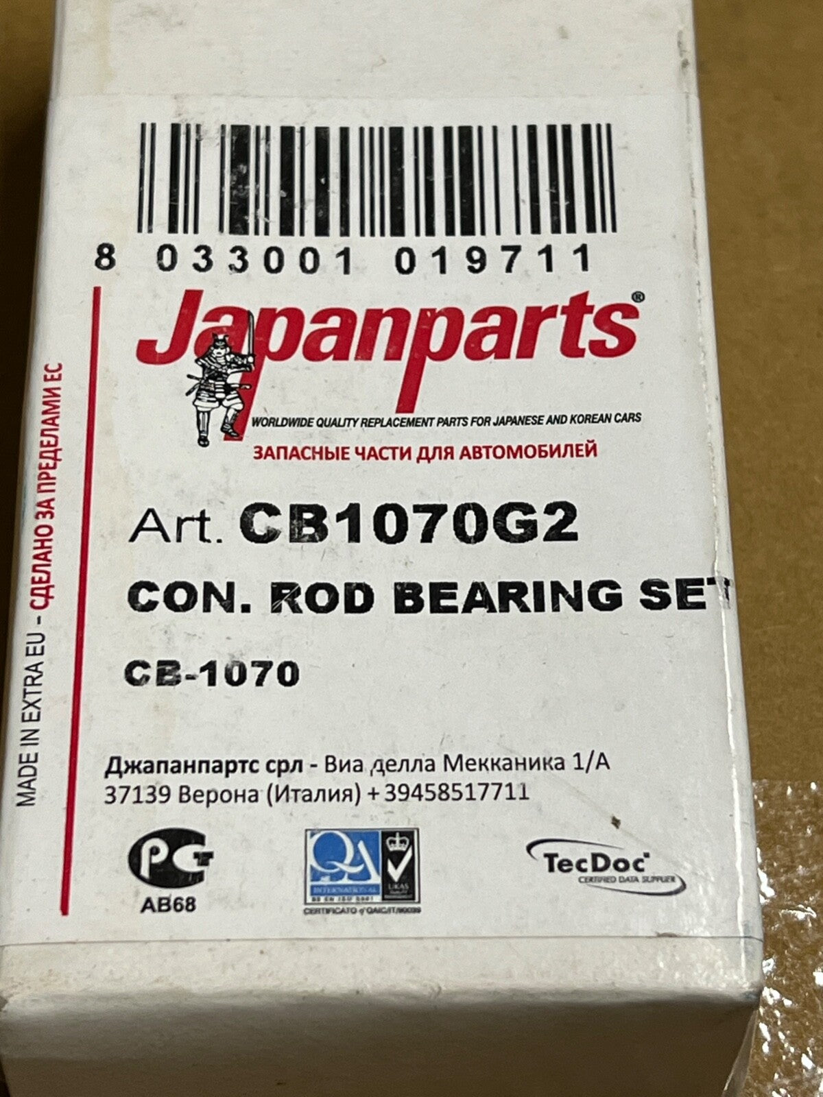 Big End Bearings CB1070G2 fits Isuzu Trooper 1983-1991