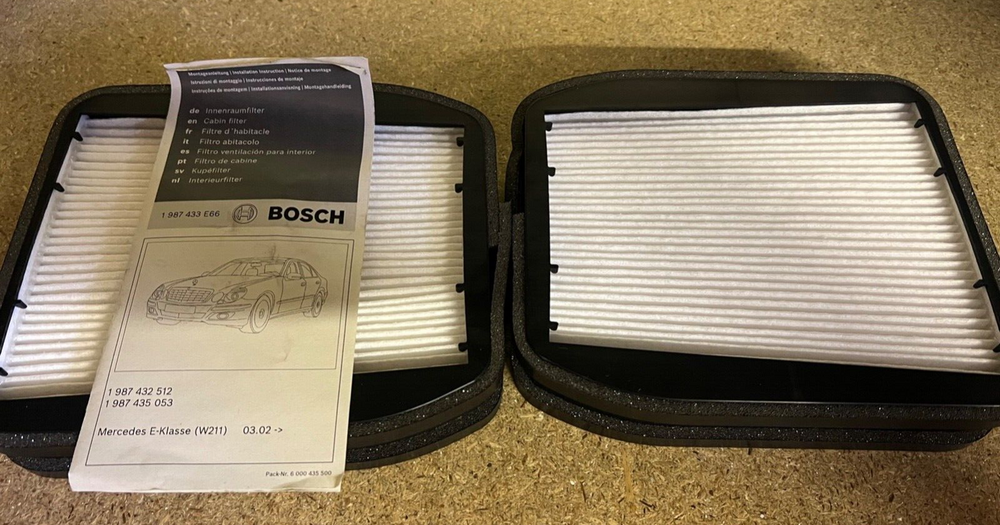 Bosch 1987435053 M5053 Cabin Filter Pollen Filter fits Mercedes E Class