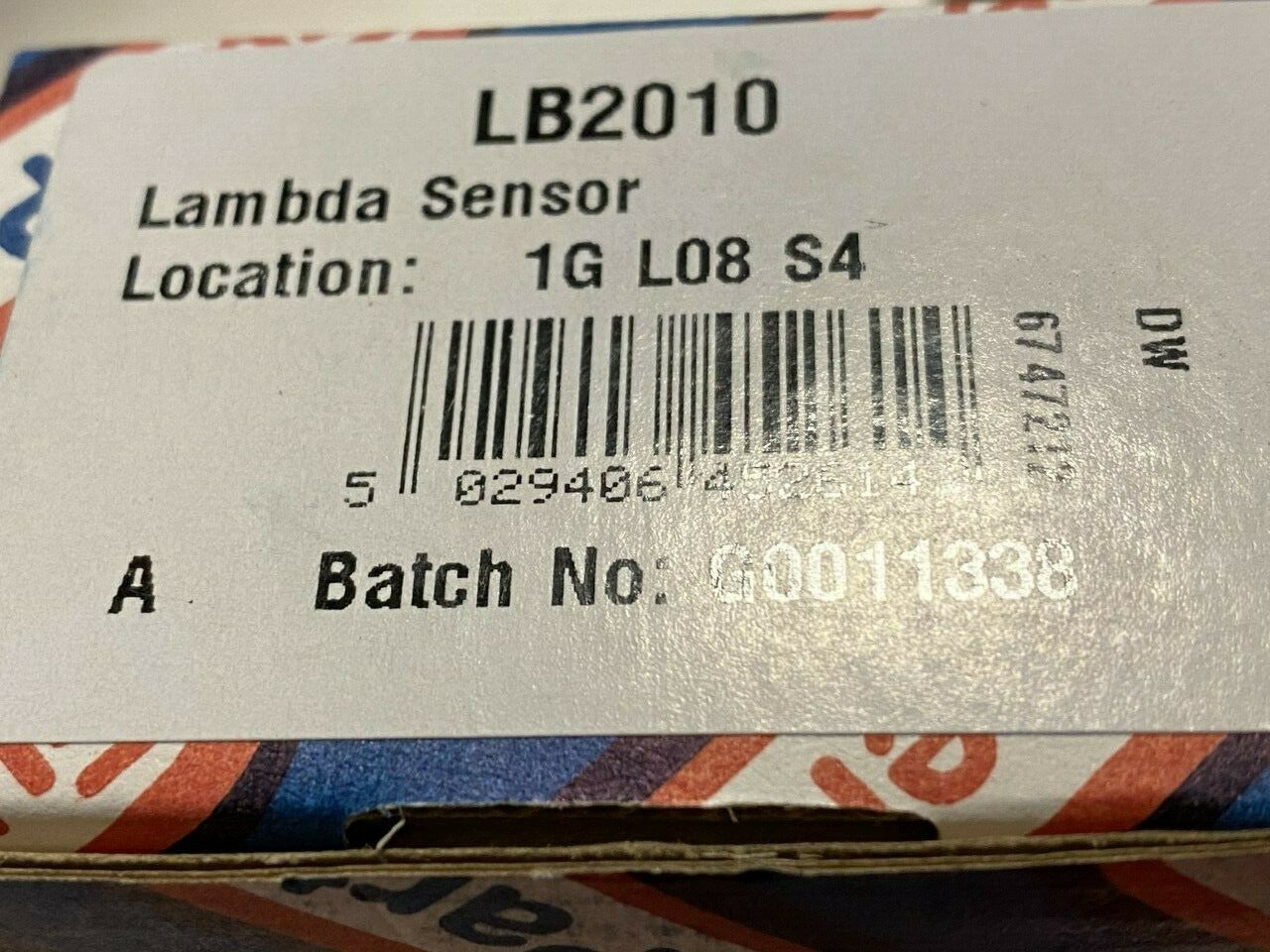 Fuel Parts LB2010 Lambda Oxygen o2 Sensor