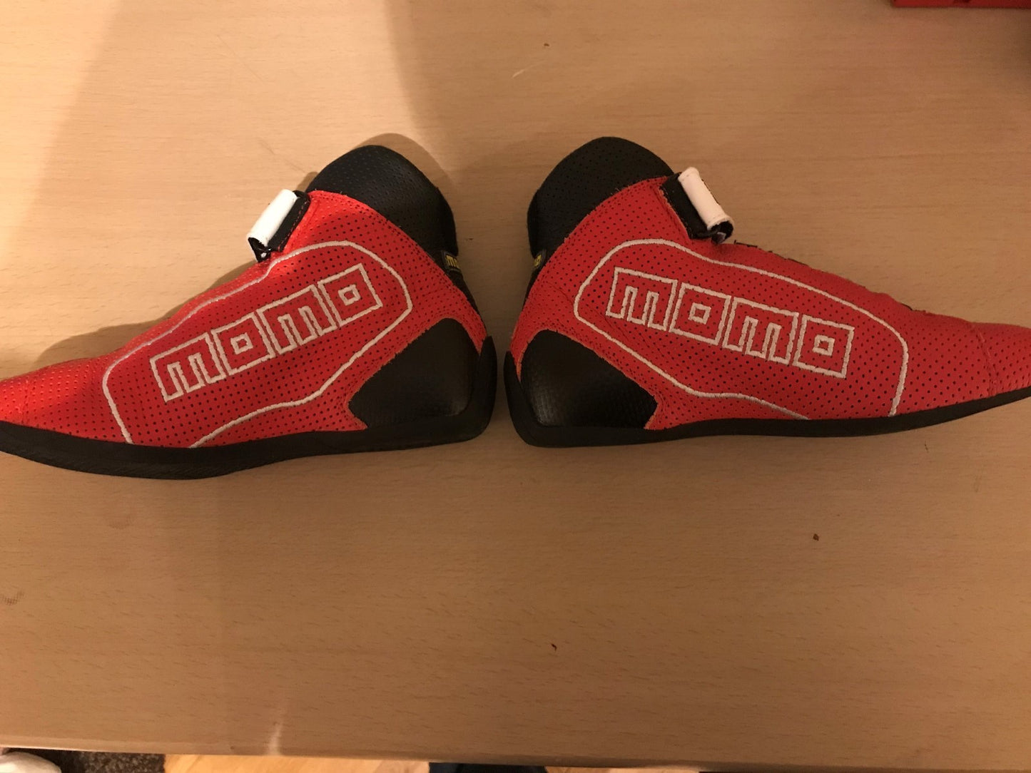 Momo GT Pro Leather Race Rally Driving Boots Size 38 Rosso Red FIA Approved Xmas
