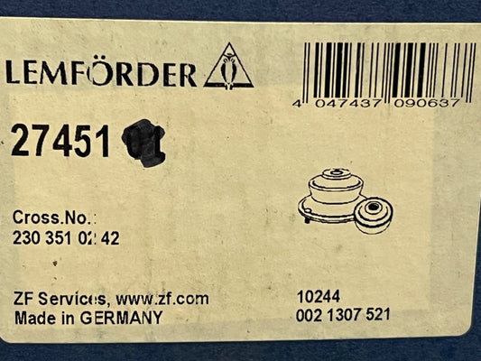 Lemforder 2745101 Rear Subframe Bush Bush-Mounting fits Mercedes