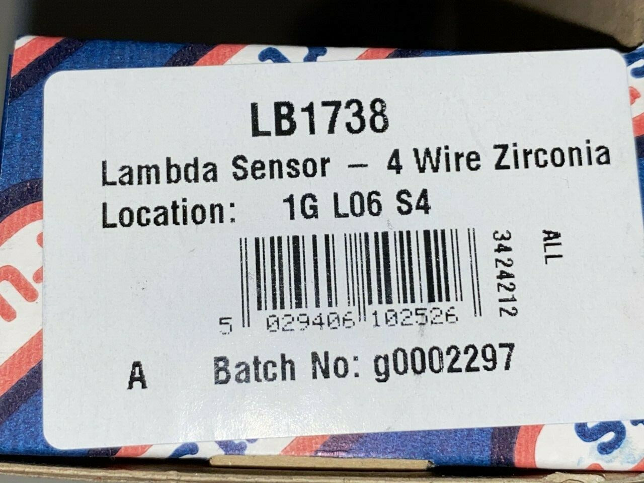 Fuel Parts LB1738 Lambda Sensor Oxygen o2 Sensor