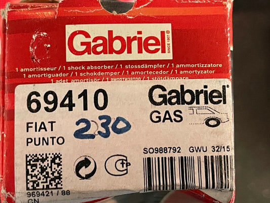 Gabriel 69410 343828 Rear Shock Absorber fits Fiat Punto