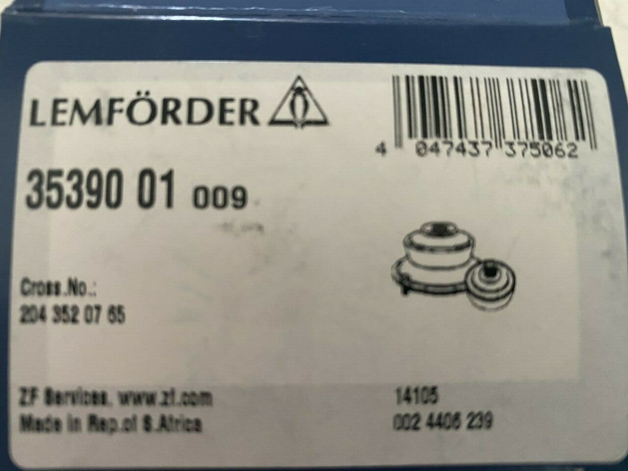 Lemforder 3539001 Bush-Mounting Upper Suspension Arm Bush Fits Mercedes