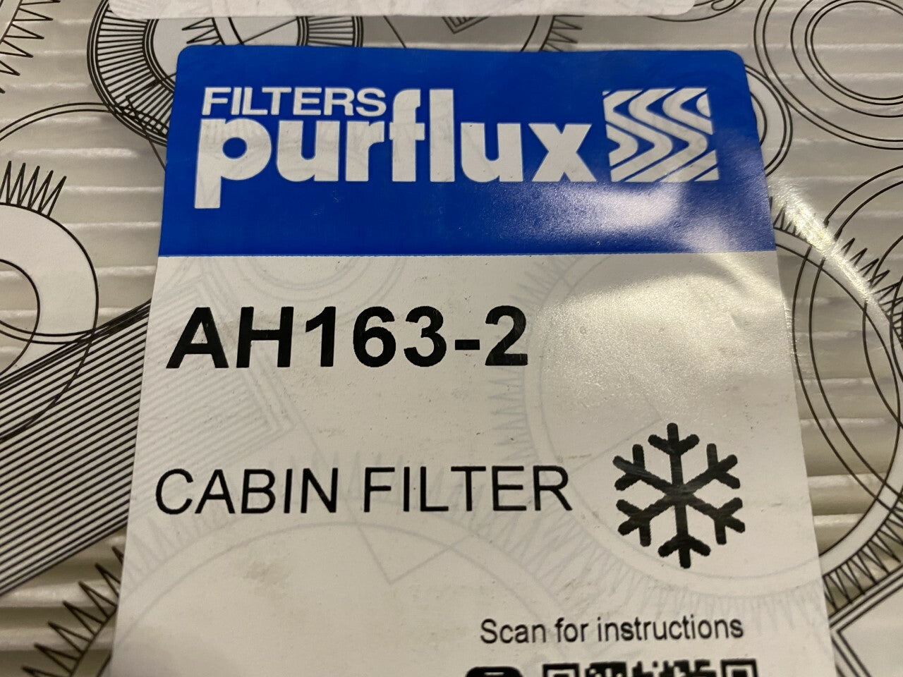 Purflux AH163-2 Cabin Filter fits Renault