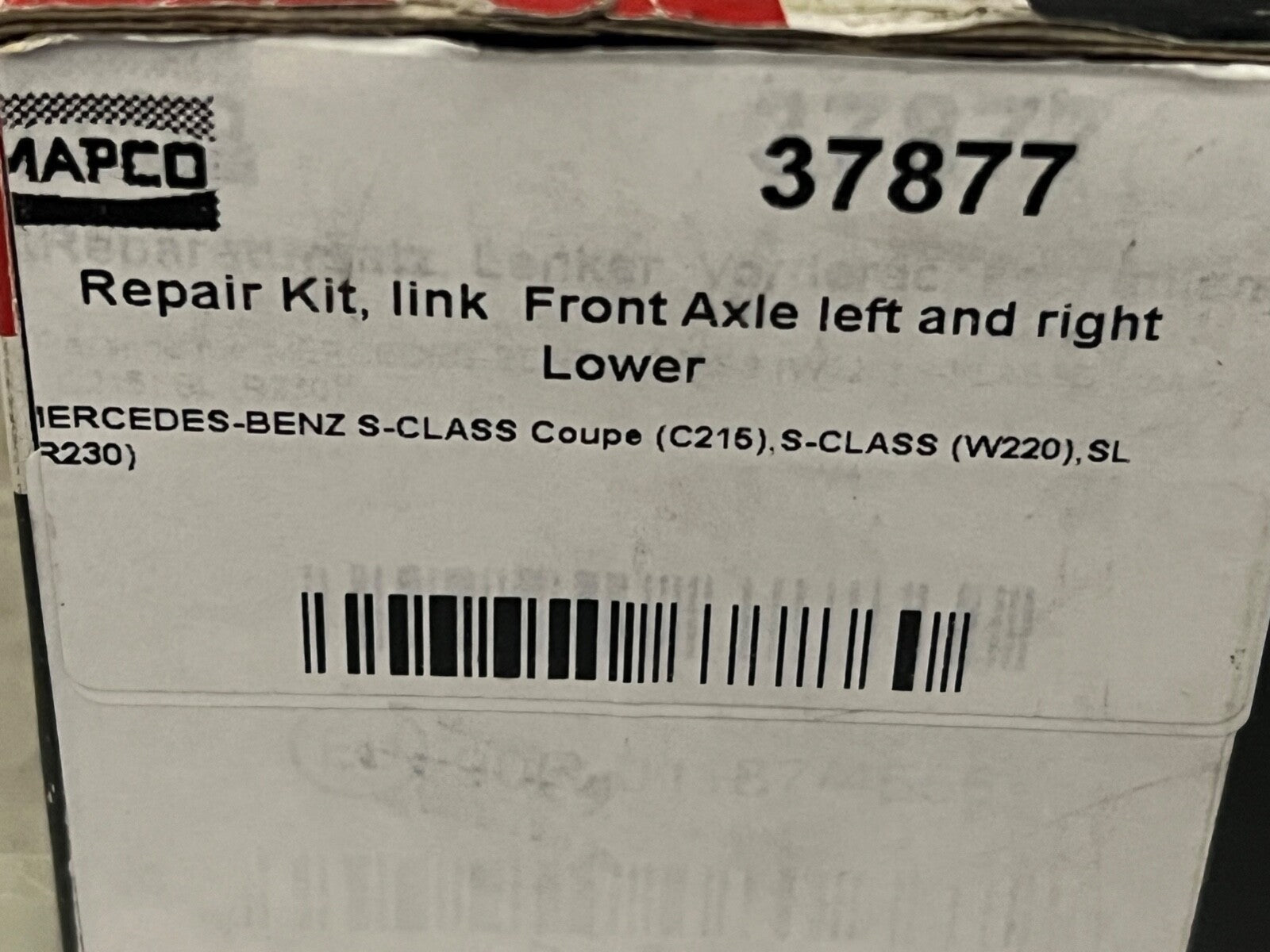 Mapco 37877 Front Axle Lower Suspension Arm Bush fits Mercedes S Class
