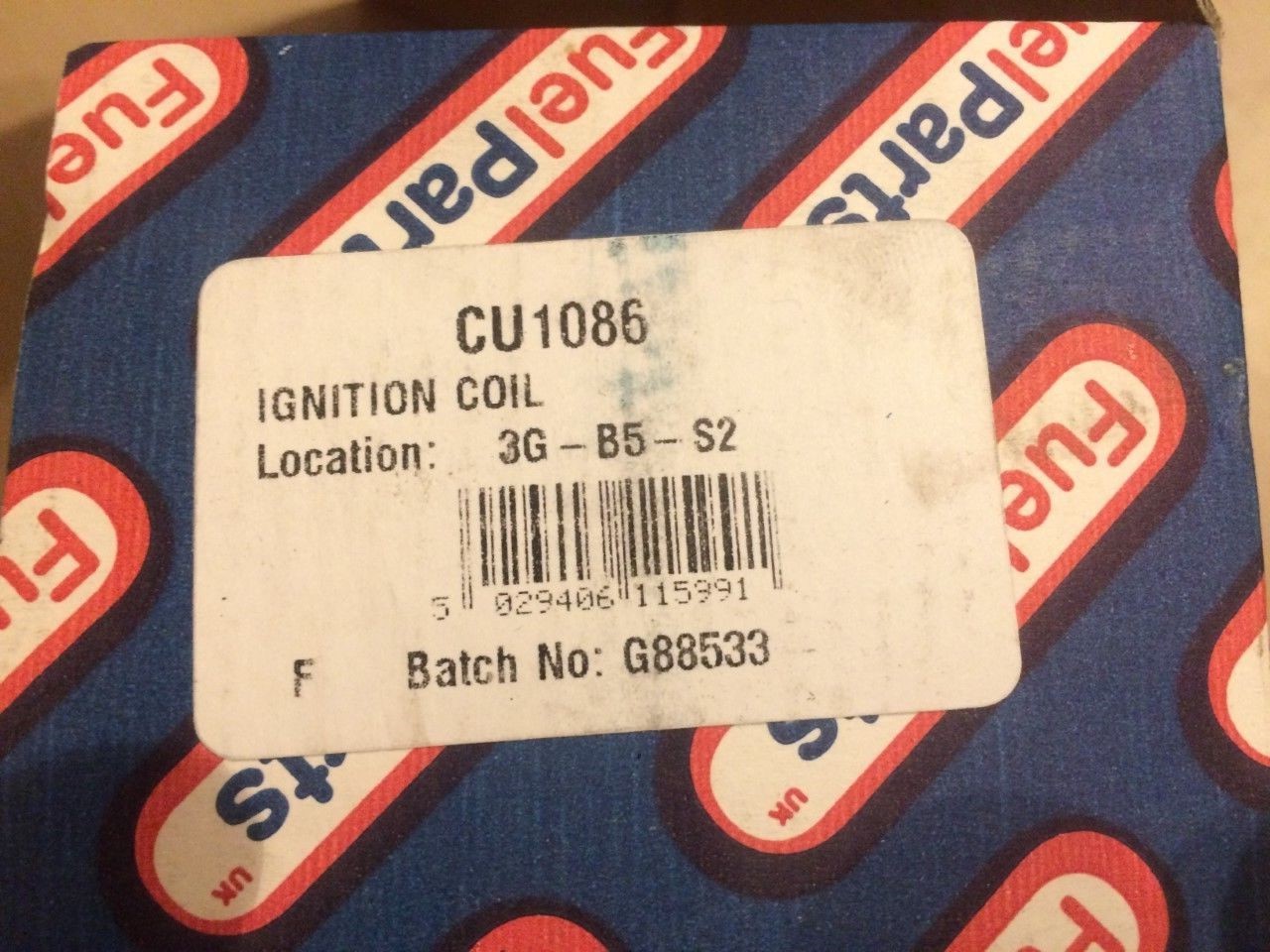 Ignition Coil Fiat Brava Doblo Doblo Cargo Marea Palio Stilo Multi CU1086