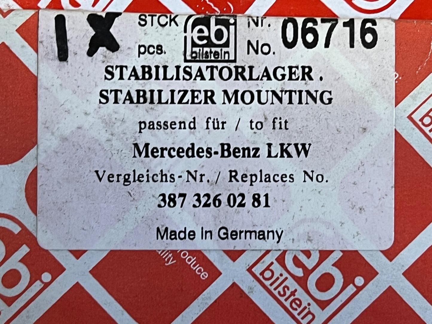 Febi 06716 Stabiliser Bush fits Mercedes