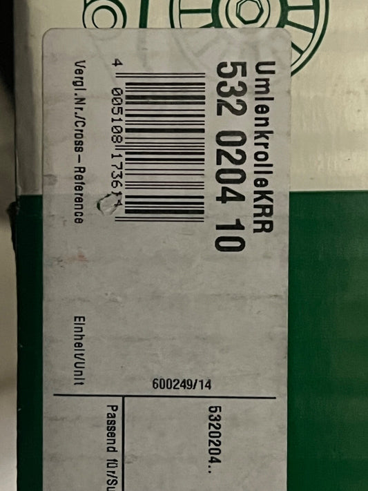 INA 532020410 Ribbed Belt Tensioner fits Renault