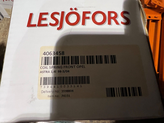 Lesjofors 4063458 Front Coil Spring fits Vauxhall Astra 1998-2004 1.4