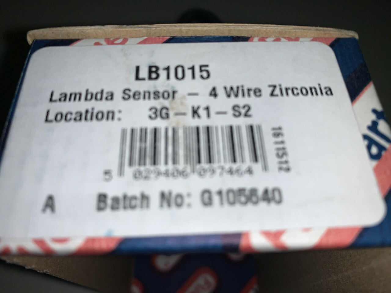 Fuel Parts LB1015 Lambda Oxygen o2 Sensor fits Citroen Peugeot