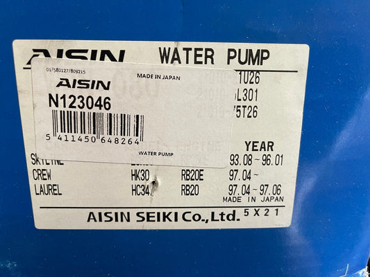 Aisin N123046 Water Pump fits Nissan