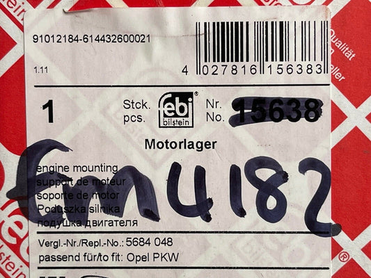 febi 15638 Engine Transmission Mount fits Vauxhall Opel Astra Astravan Zafira