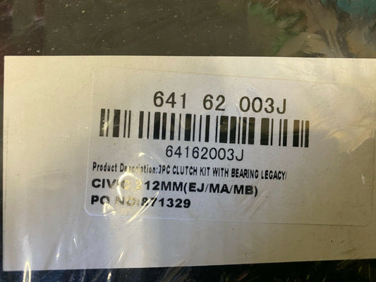 Transmech 64162003J 3pc fits Subaru Impreza Legacy 1991-1999 2.0 petrol