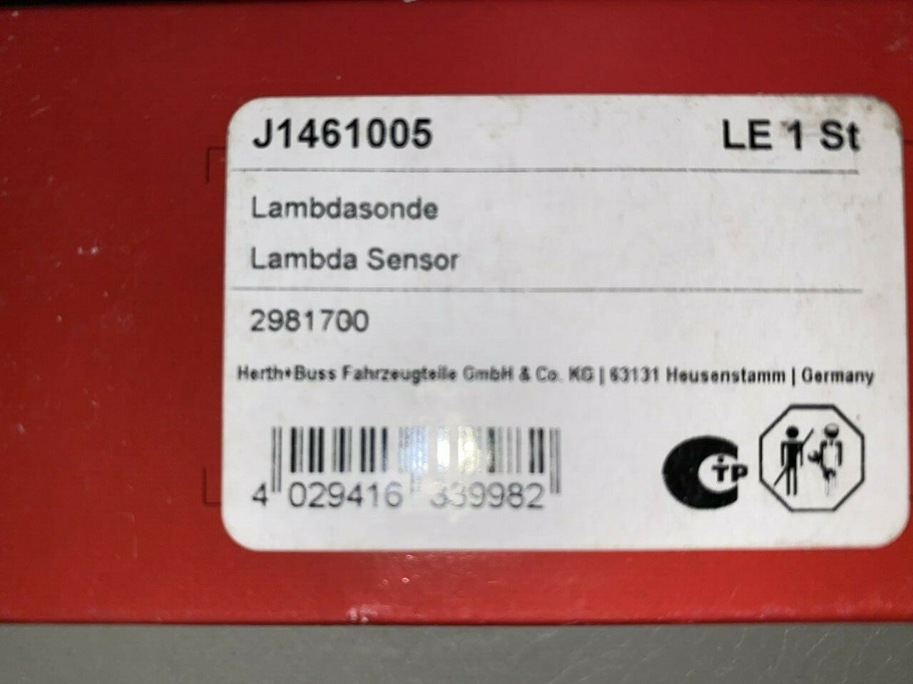 Jakoparts J1461005 Lambda Sensor fits Nissan