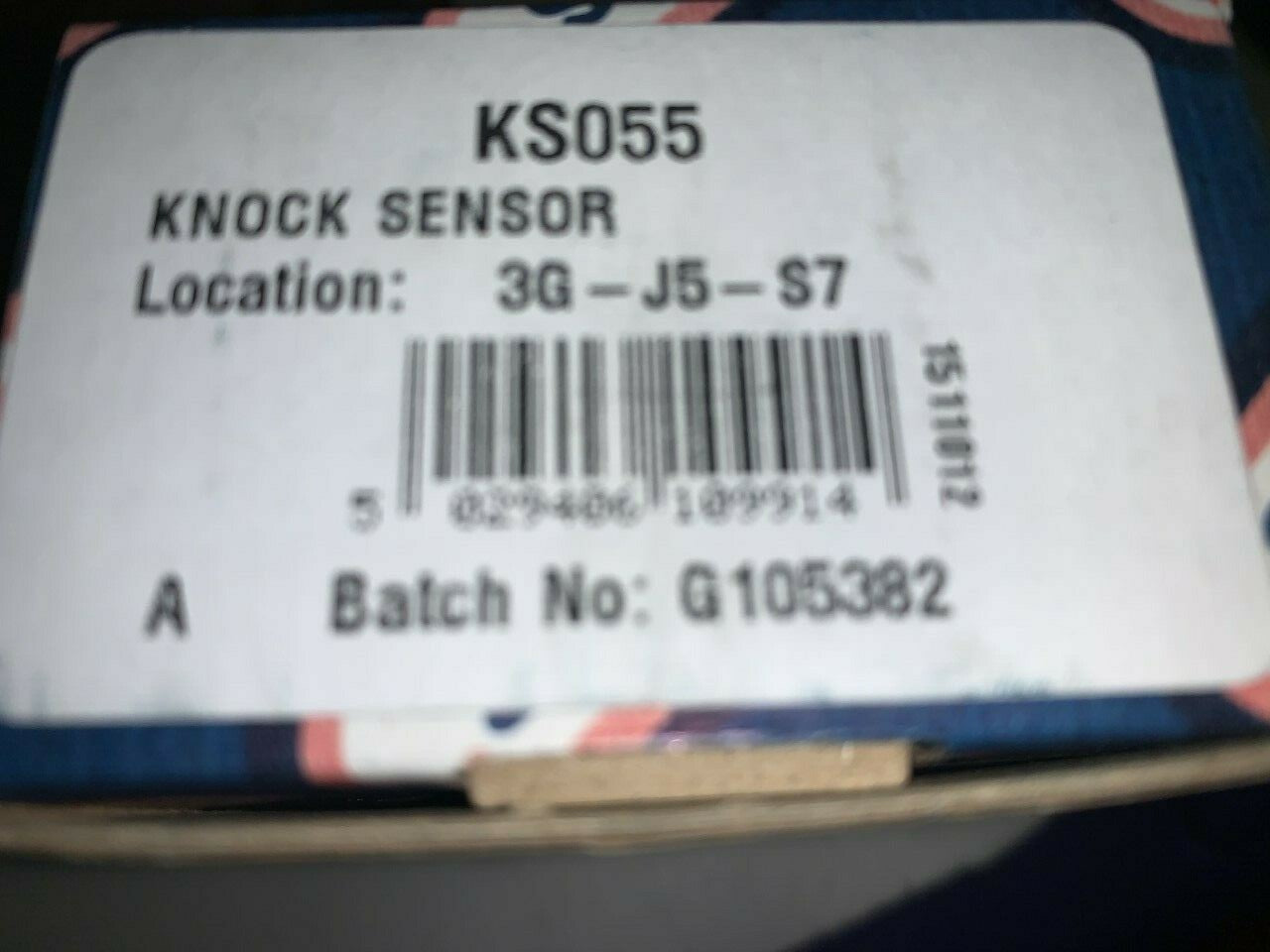 Fuel Parts KS055 Knock Sensor fits Alfa Romeo Fiat Honda Jeep Mitsubishi Porsche