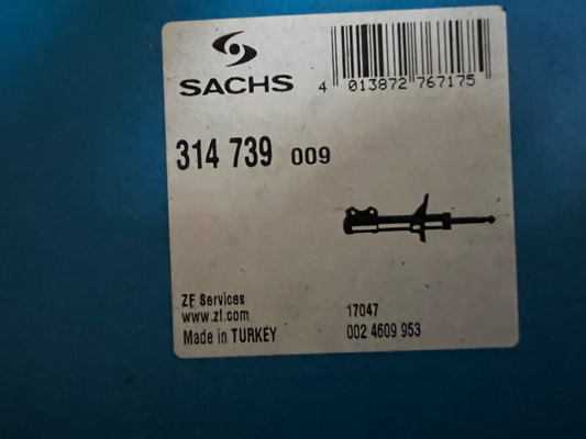 314 739 SACHS SHOCK ABSORBER FRONT AXLE FOR RENAULT