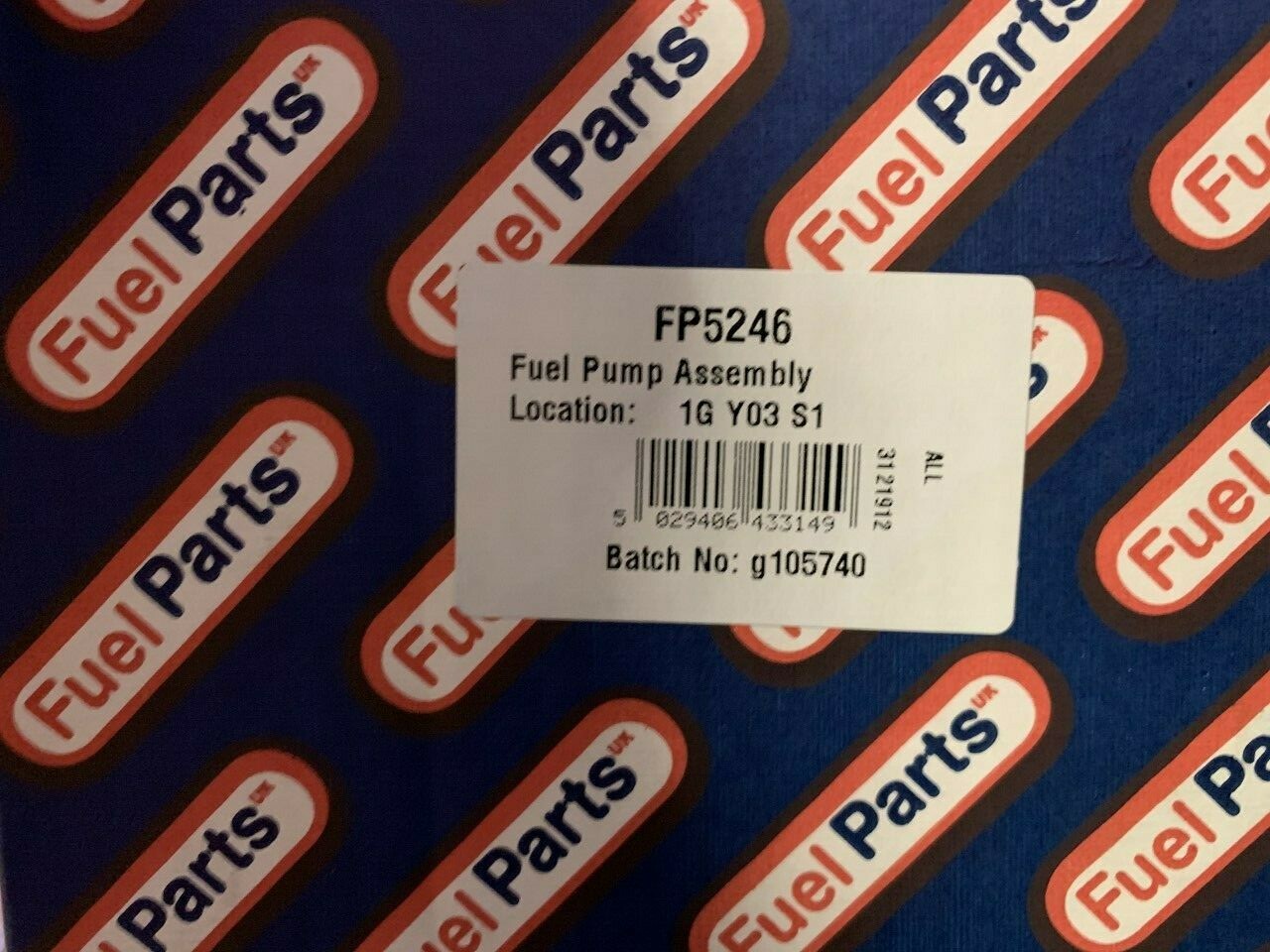 Fuel Parts FP5246 Fuel Pump fits Citroen Peugeot