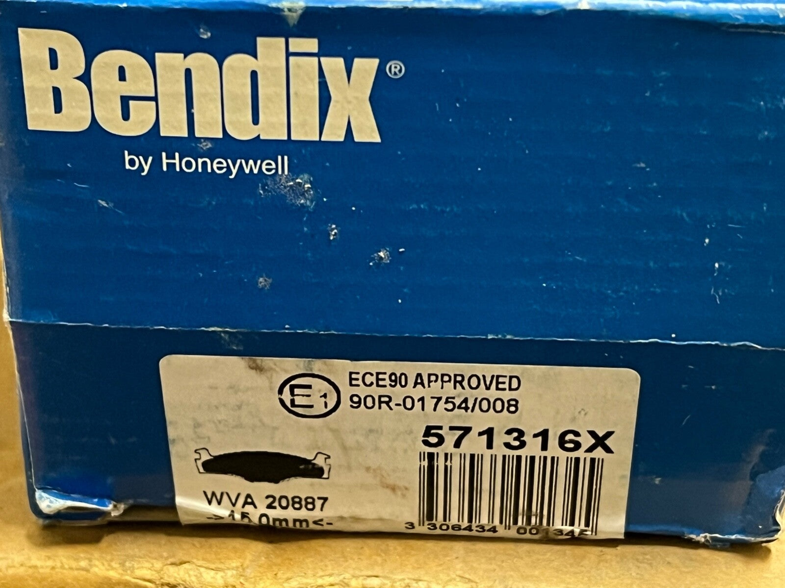 Bendix 571316X Front Brake Pad Set fits VW Seat