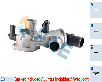 FAE 5340475 Thermostat Housing incl Gasket fits Fiat