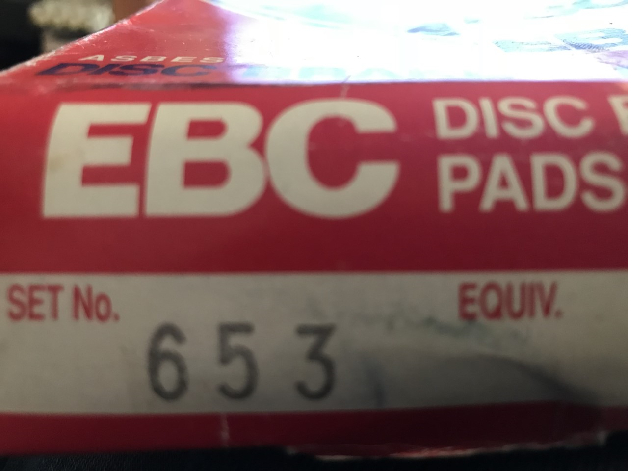 EBC made with Kevlar Front Brake Pads Alfa Romeo 33 Audi 80 Volvo 240 EBC 653