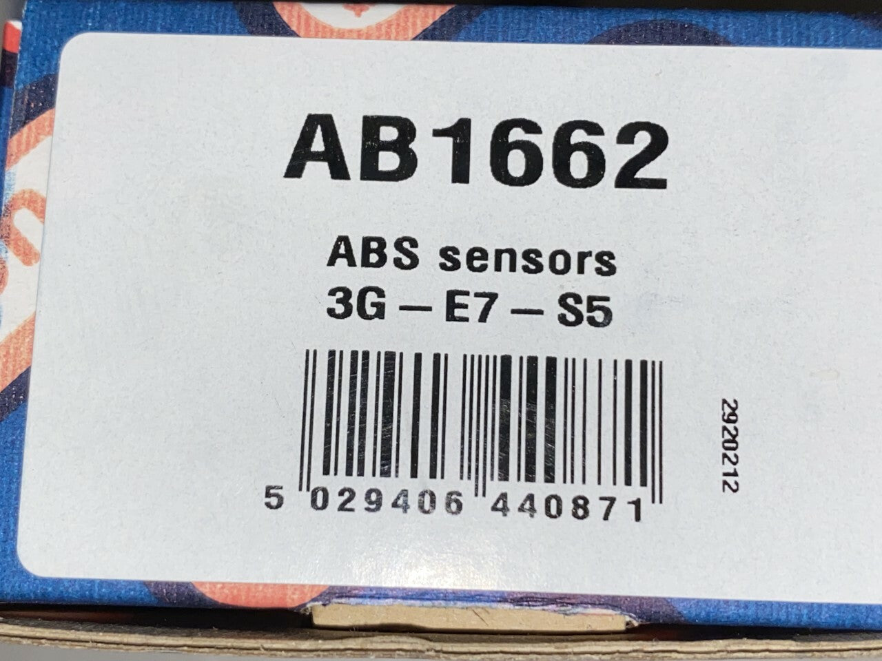 Fuel Parts AB1662 Wheel Speed Sensor ABS Sensor
