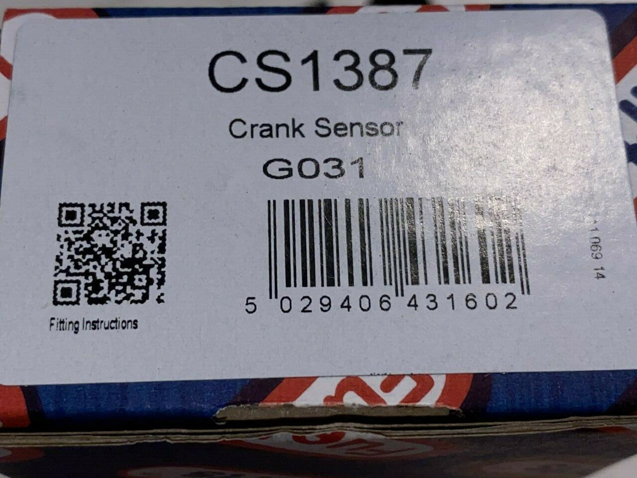 Fuel Parts CS1387 Crank Angle Sensor